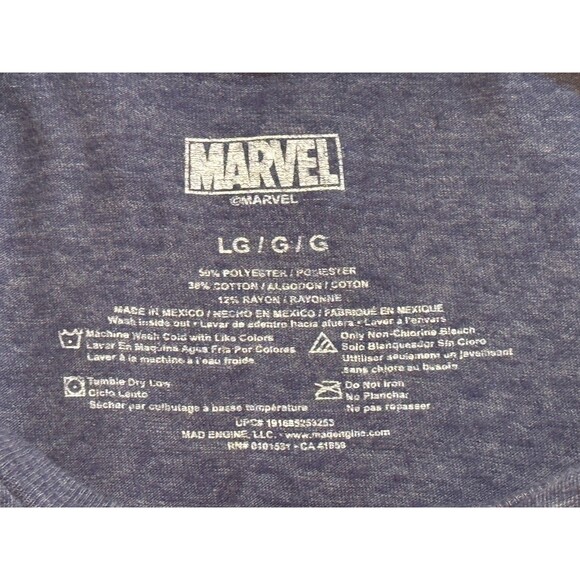 Deadpool T-Shirt Size Large Marvel Comics Unicorn Rainbow Fantasy Comic Tee - Picture 4 of 4